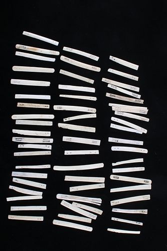Vintage Mahjong Sticks 186 Handmade Bone