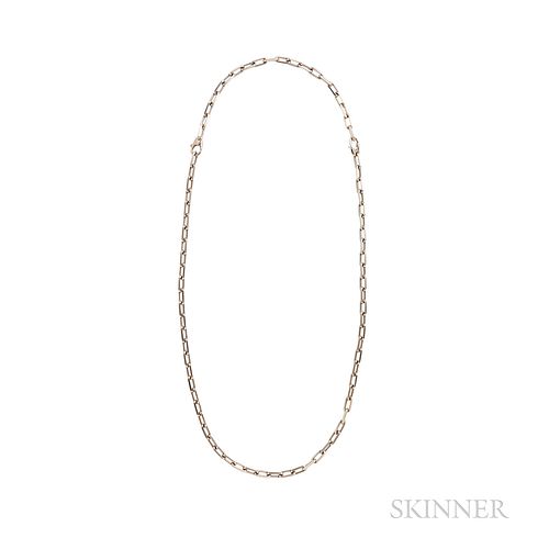 Cartier 18kt White Gold Necklace and Bracelet