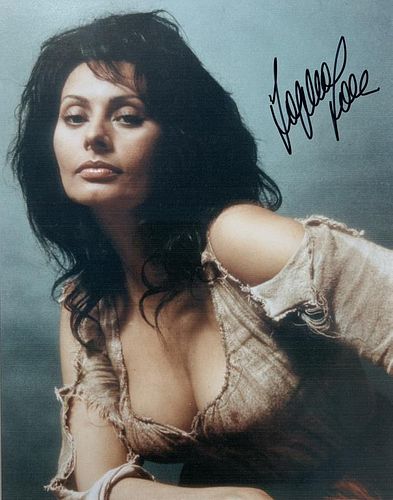 Signed Sophia Loren Photograph