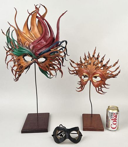 Three Leather Form Masks