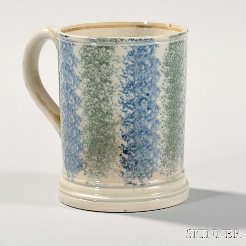 Spatter-decorated Half-pint Mug