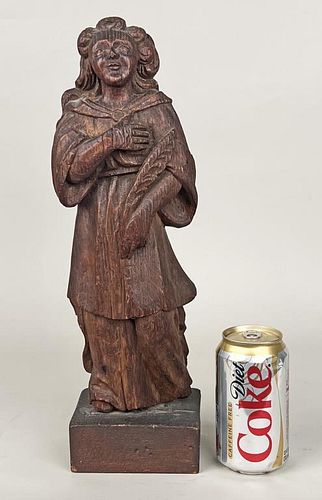 Carved Wood Santos Figure