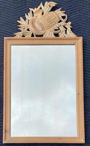 Continental Carved Pine Mirror