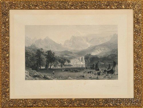 J. Smillie, Engraver, After Albert Bierstadt (New York/California/Massachusetts, 1830-1902)       The Rocky Mountains