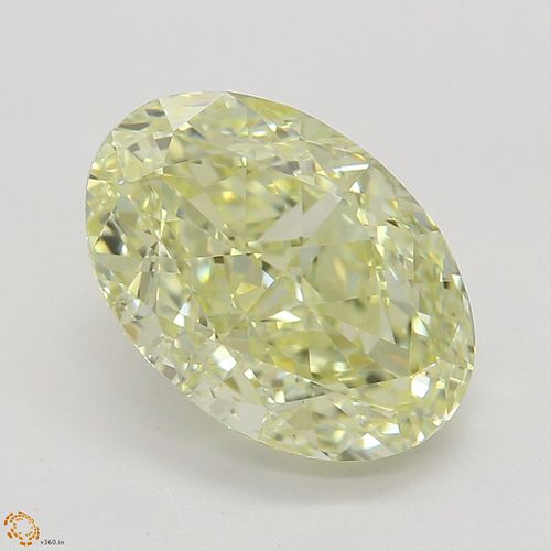 2.20 ct, Natural Fancy Light Yellow Even Color, VVS2, Oval cut Diamond (GIA Graded), Appraised Value: $43,300 