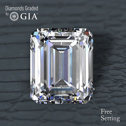 NO-RESERVE LOT: 1.51 ct, G/VS1, Emerald cut GIA Graded Diamond. Appraised Value: $38,100 