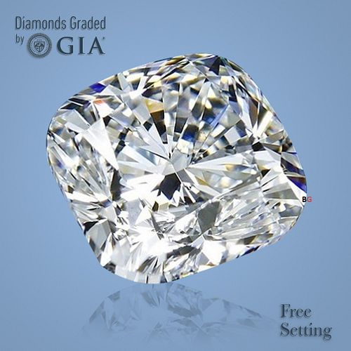 NO-RESERVE LOT: 1.50 ct, G/VVS2, Cushion cut GIA Graded Diamond. Appraised Value: $39,500 