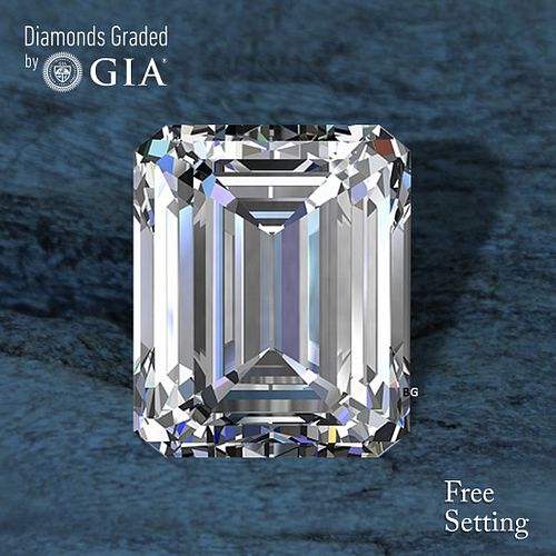 NO-RESERVE LOT: 1.52 ct, G/VVS1, Emerald cut GIA Graded Diamond. Appraised Value: $41,800 