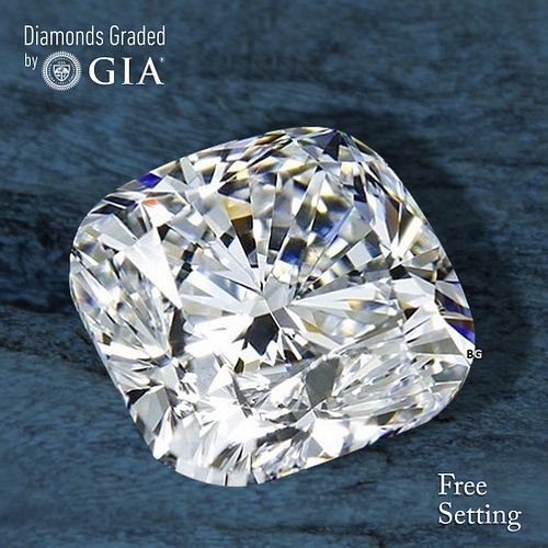 1.51 ct, F/IF, Cushion cut GIA Graded Diamond. Appraised Value: $48,600 