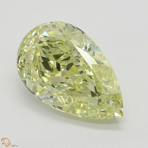 1.50 ct, Natural Fancy Yellow Even Color, IF, Pear cut Diamond (GIA Graded), Appraised Value: $34,100 