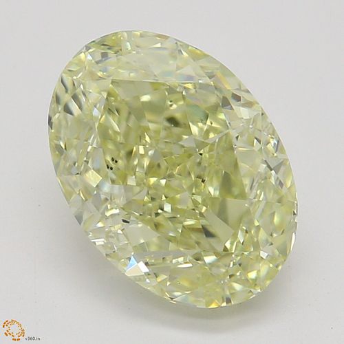 1.71 ct, Natural Fancy Light Yellow Even Color, VS2, Oval cut Diamond (GIA Graded), Appraised Value: $18,500 