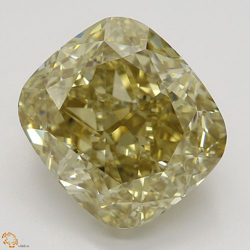 4.79 ct, Natural Fancy Brownish Yellow Even Color, VS1, Cushion cut Diamond (GIA Graded), Appraised Value: $76,600 