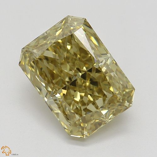 1.61 ct, Natural Fancy Brown Yellow Even Color, VS1, Radiant cut Diamond (GIA Graded), Appraised Value: $18,300 