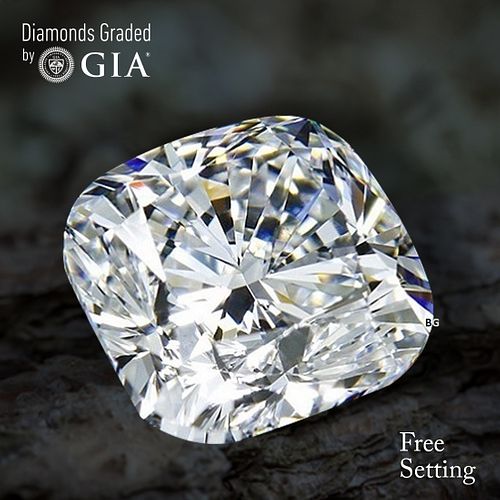 NO-RESERVE LOT: 1.51 ct, G/VVS1, Cushion cut GIA Graded Diamond. Appraised Value: $41,500 