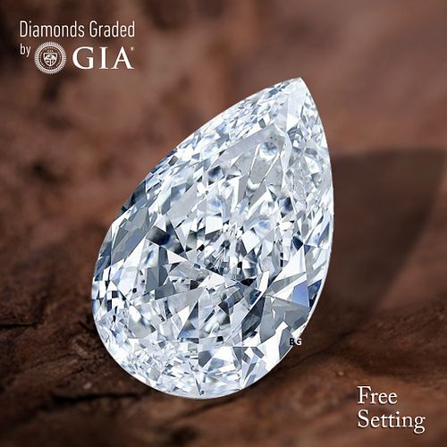 1.51 ct, D/VVS1, Pear cut GIA Graded Diamond. Appraised Value: $55,800 