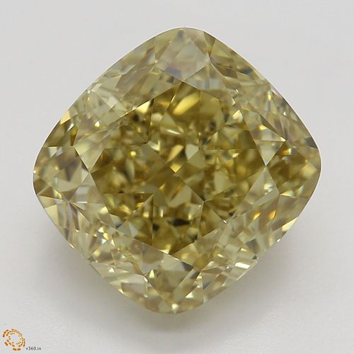 3.12 ct, Natural Fancy Brownish Yellow Even Color, VS1, Cushion cut Diamond (GIA Graded), Appraised Value: $37,800 