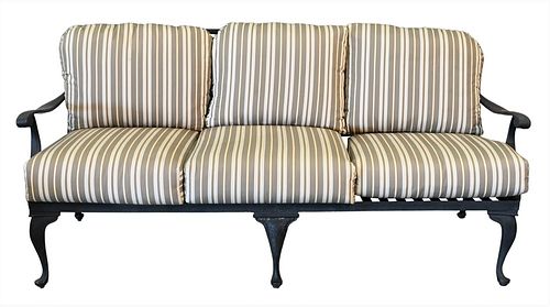 Three Piece Summer Home Classics "Provance"  Outdoor Set, to include a sofa and two armchairs, along with custom upholstered cushions; retails over $1