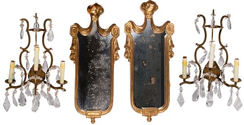 Decorative Sconce and Wall Mirror Assortment