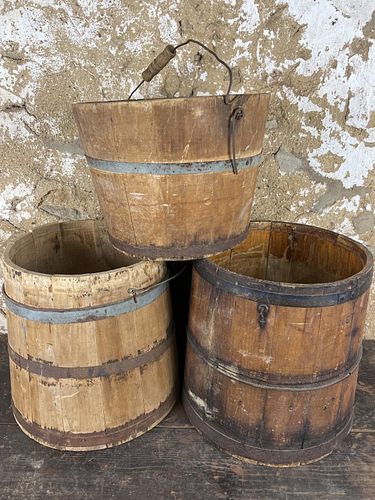 Three Antique Buckets