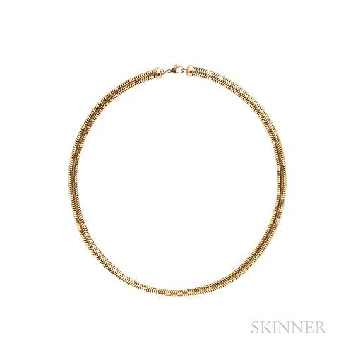 14kt Gold Snake Chain Necklace