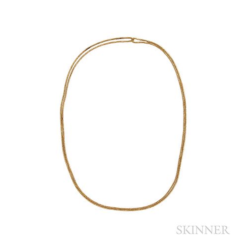 14kt Gold Long Chain