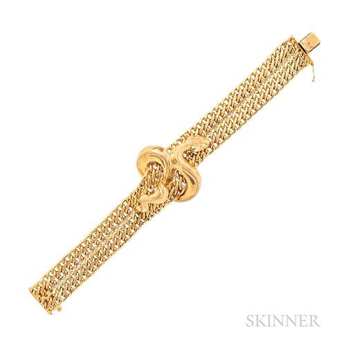 14kt Gold Snake Bracelet