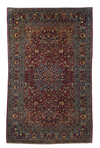 Antique Isfahan Rug, 4'4" X 7'2"