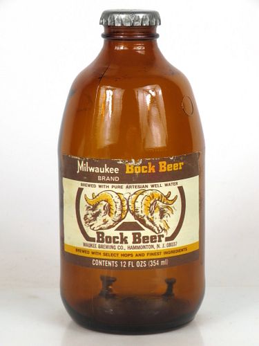 1980 Milwaukee Bock Beer 12oz Handy "Glass Can" bottle Hammonton, New Jersey