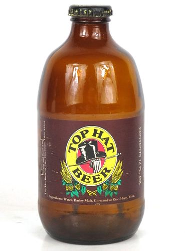 1962 Top Hat Beer 12oz Handy "Glass Can" bottle Cincinnati, Ohio