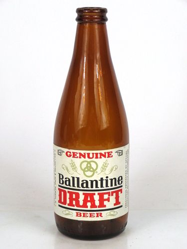 1967 Ballantine Draft Beer 12oz Other Paper-Label bottle Newark, New Jersey