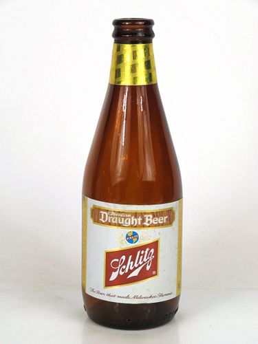 1966 Schlitz Draught Beer 12oz Other Paper-Label bottle Brooklyn, New York