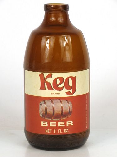 1970 Keg Beer 12oz Handy "Glass Can" bottle Los Angeles, California
