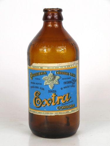 1962 Cerveza Extra Cordoba 45cL Handy "Glass Can" bottle Argentina, Córdoba