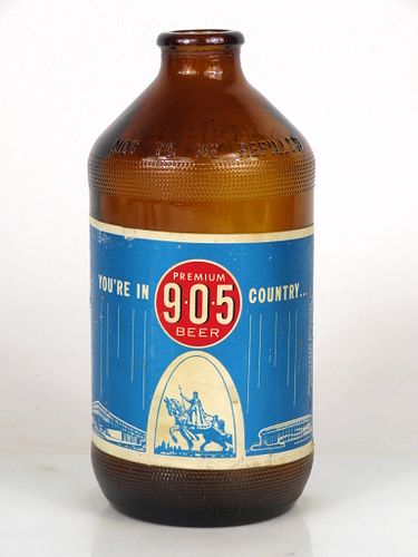 1962 9*0*5 Premium Beer 12oz Handy "Glass Can" bottle Evansville, Indiana