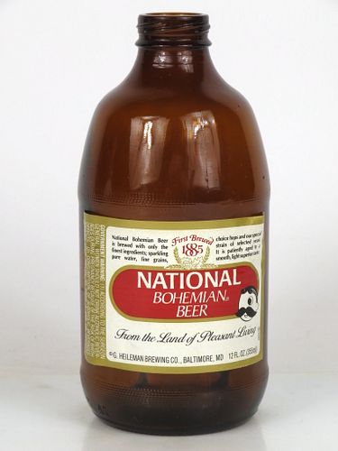 1979 National Bohemian Beer 12oz Handy "Glass Can" bottle Baltimore, Maryland