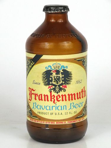 1968 Frankenmuth Bavarian Beer 12oz Handy "Glass Can" bottle Frankenmuth, Michigan