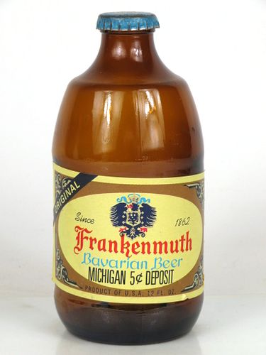 1971 Frankenmuth Bavarian Beer 12oz Handy "Glass Can" bottle Frankenmuth, Michigan