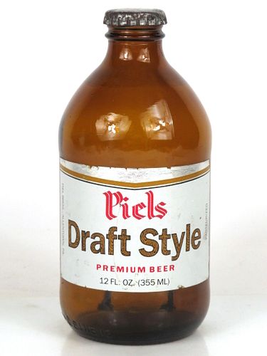 1972 Piels Draft Style Beer 12oz Handy "Glass Can" bottle Allentown, Pennsylvania