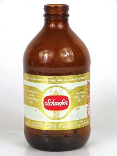 1966 Schaefer Beer 12oz Handy "Glass Can" bottle Lehigh Valley, Pennsylvania