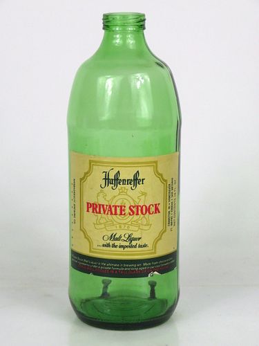 1973 Haffenreffer Private Stock Malt Liquor 16oz One Pint Handy "Glass Can" bottle Cranston, Rhode Island