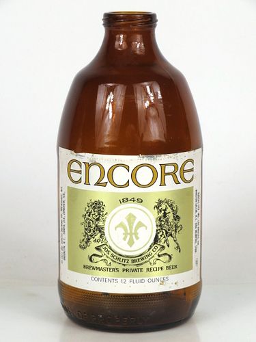 1971 Encore Beer 12oz Handy "Glass Can" bottle Milwaukee, Wisconsin