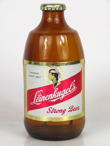 1973 Leinenkugel's Beer 12oz Handy "Glass Can" bottle Chippewa Falls, Wisconsin