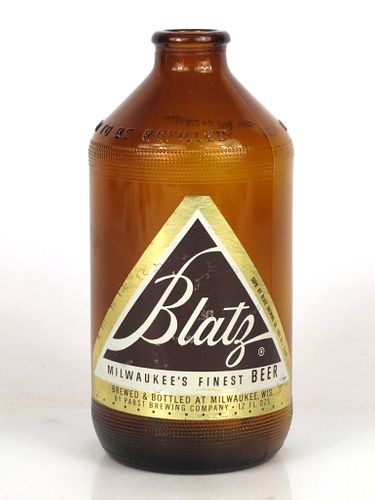 1963 Blatz Beer 12oz Handy "Glass Can" bottle Milwaukee, Wisconsin