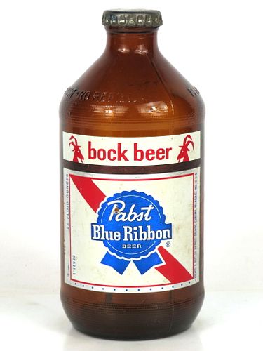 1968 Pabst Blue Ribbon Bock Beer 12oz Handy "Glass Can" bottle Milwaukee, Wisconsin