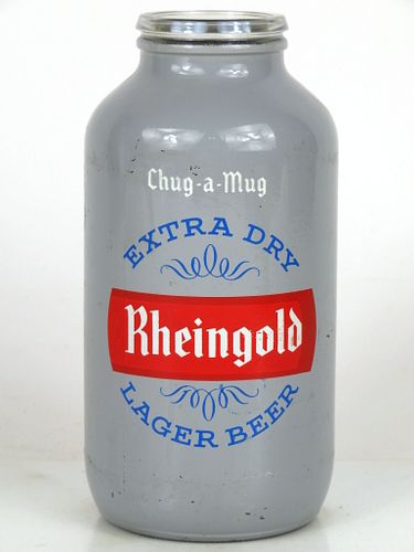 1960 Rheingold Extra Dry Lager Beer 12oz Keg bottle Brooklyn, New York