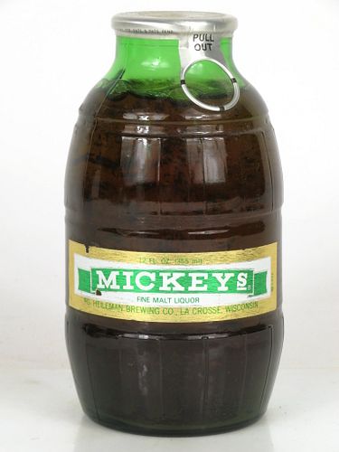 1989 Mickey's Fine Malt Liquor 12oz Full Keg bottle La Crosse, Wisconsin