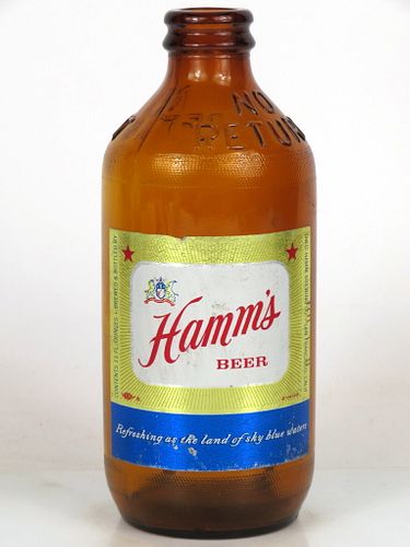 1956 Hamm's Beer 11oz Other Paper-Label bottle San Francisco, California