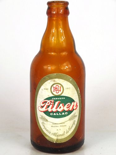 1958 Cerveza Pilsen 12oz Steinie bottle Peru, Callao