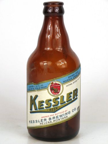 1940 Kessler Beer 12oz Steinie bottle Helena, Montana