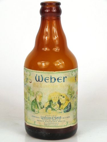 1950 Weber Old Fashion Beer 12oz Steinie bottle Waukesha, Wisconsin